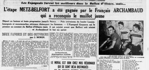 30e Tour de France Metz Belfort Ouest-Éclair 11 juillet 1936