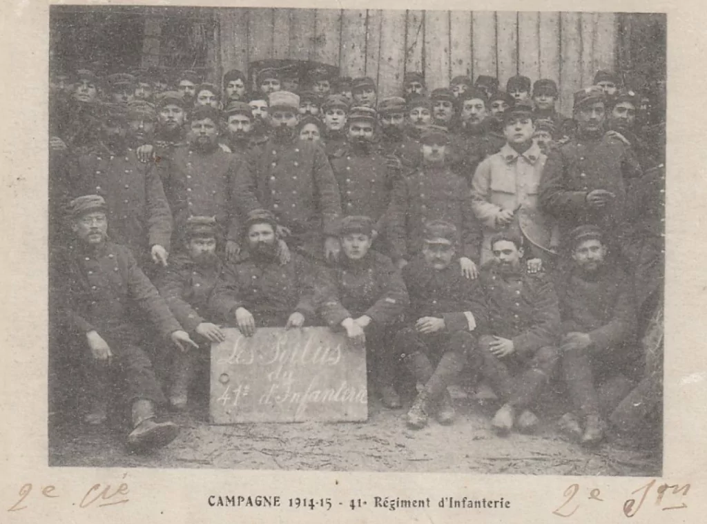 41e régiment d'infanterie 1914 1915 2e compagnie