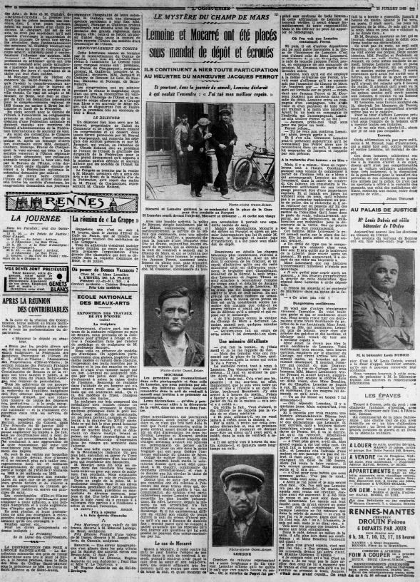 Ouest-Éclair 12 juillet 1932