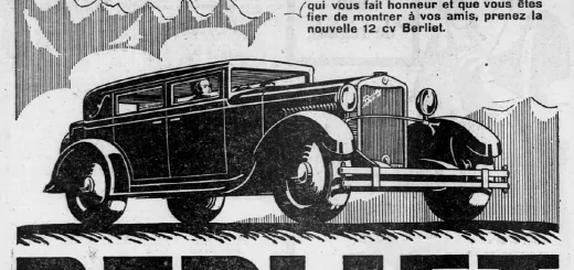 Publicité 12 CV Berliert Ouest-Éclair 10 juillet 1930