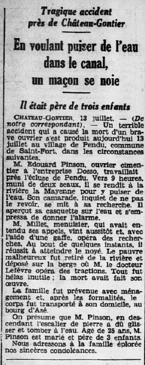Saint-Fort Pinson Edouard Ouest-Éclair 14 juillet 1932