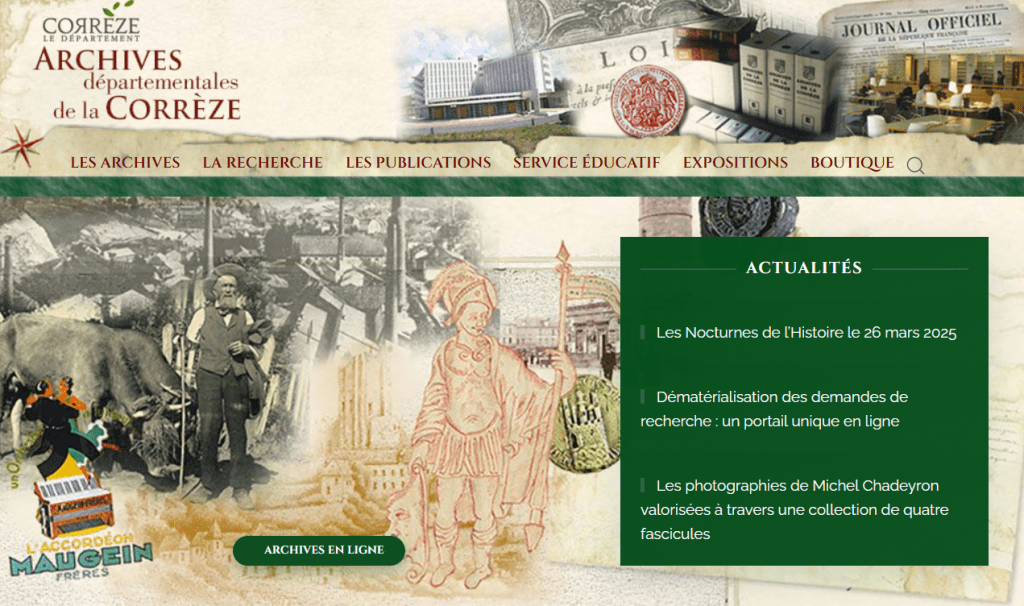 Archives Départementales de la Corrèze