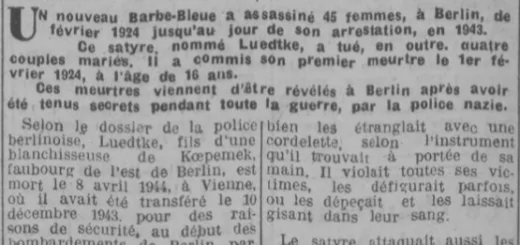 Berlin Koepemek Luedtke Echo du Centre 3 Décembre 1946
