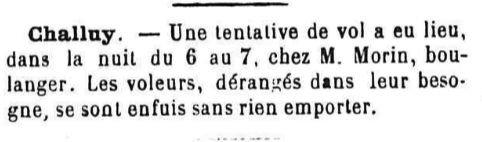 Challuy Morin monsieur Le Courrier de la Nièvre 10 janvier 1883