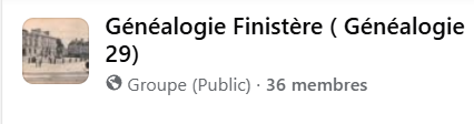 Groupe Facebook Généalogie 29