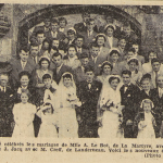 La Martyre mariage Le Bot avec Jacq Le Télégramme de Brest 4 mai 1955
