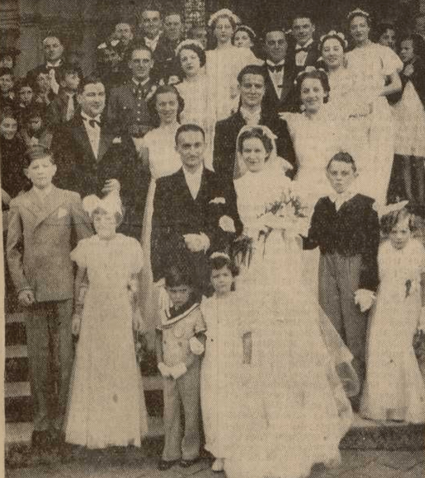 Photo de Mariage Rambouillet Cibois Madeleine Aube Marcel L'Avenir de Seine et Oise 16 Juillet 1938