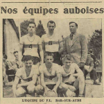 Bar-sur-Aube équipe de foot L'Est Eclair 3 juillet 1954