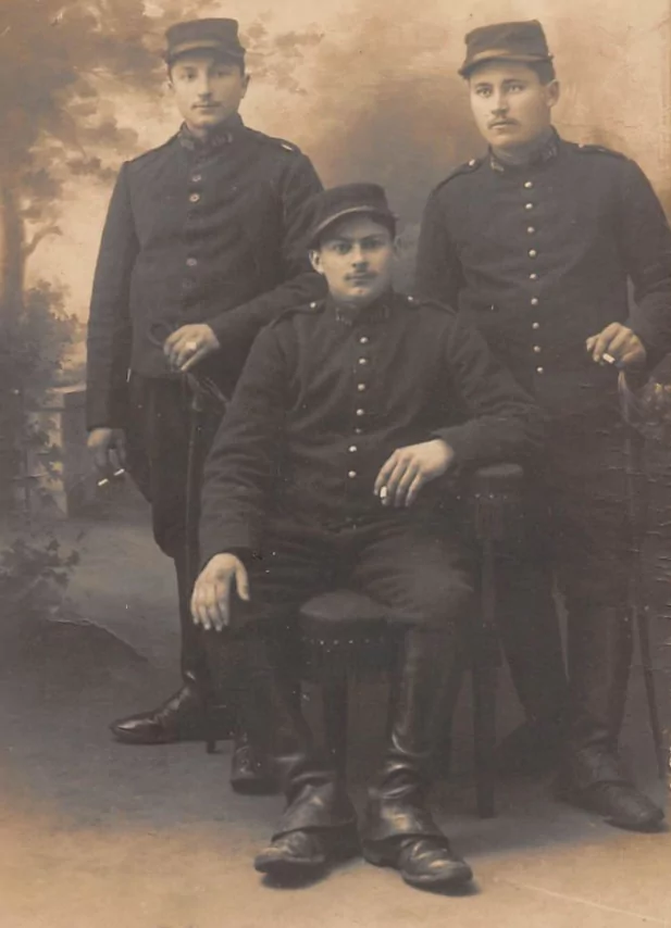 groupe soldat du 111e régiment d'infanterie