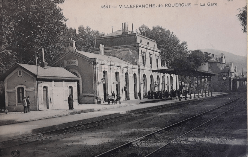 Villefranche de Rouergue gare 41e régiment colonial 1915