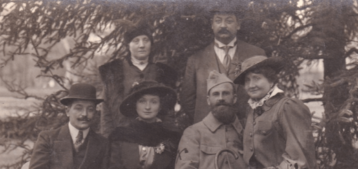 Soldat du 409e régiment en famille