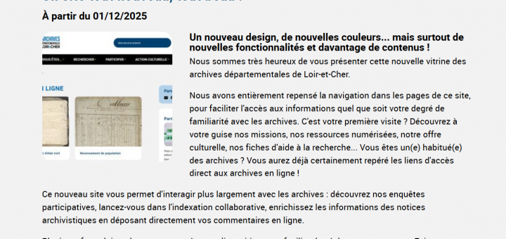 Actualité archives Loir et Cher