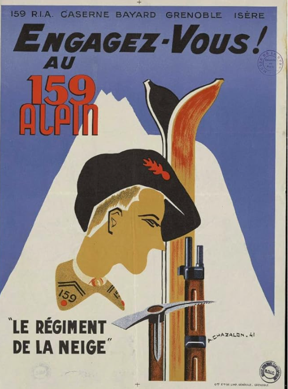 Affiche chasseurs alpins