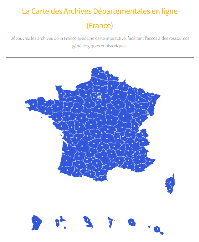 Carte Archiveenligne