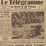 Eisenhower sur la tombe du soldat inconnu Paris Le Télégramme 19 Septembre 1944