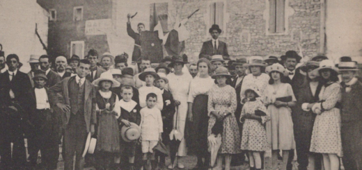 Montclus 1920 Paroissiens et étrangers