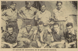 Un groupe de Lesneviens du 69e Bataillon Médical Le Télégramme de Brest 10 septembre 1953