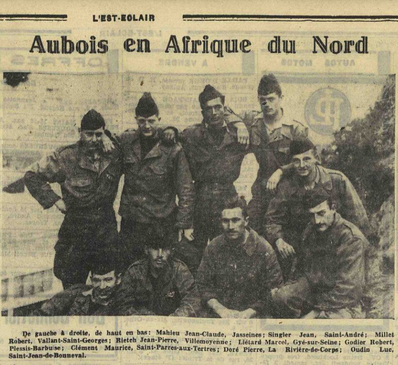 Aubois en Afrique du Nord Est Eclair 1 Février 1957