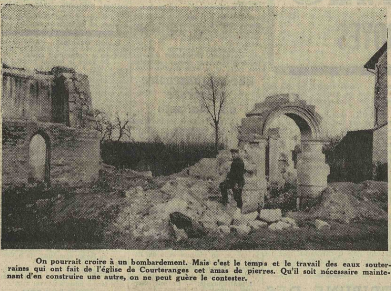 Courteranges 1957 Eglise