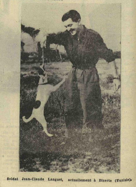 Languet Jean Claude soldat Est Eclair 8 Février 1957