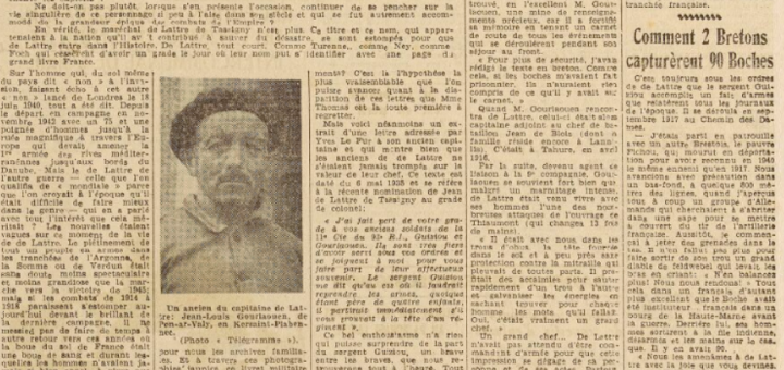 93e Régiment d'infanterie Le Télégramme 16 Avril 1952