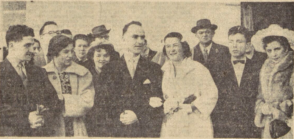 Guiclan mariage Plouidy Jean paul Martin Monique Le Télégramme 10 Décembre 1954