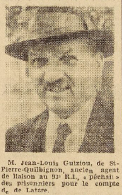 Guiziou Jean Louis Le Télégramme 16 Avril 1952