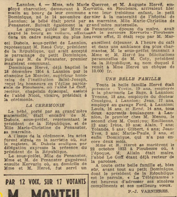 Ploubezre Hervé Auguste