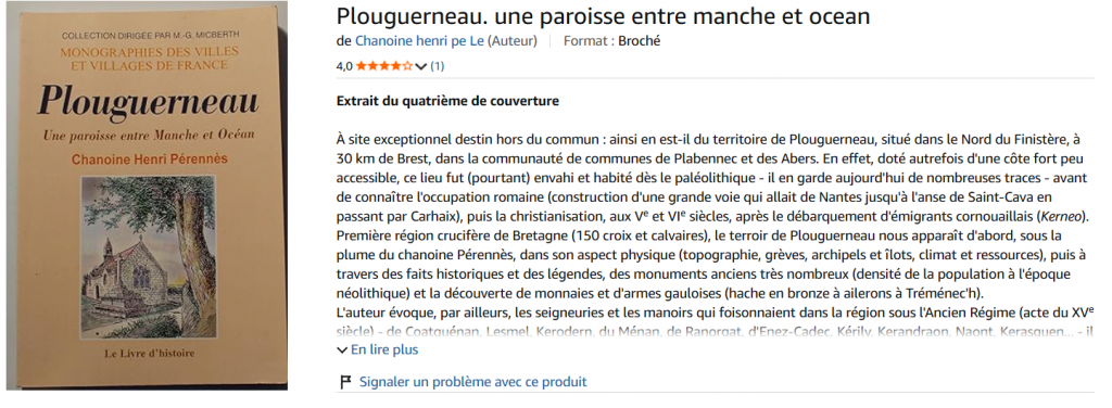 Plouguerneau une paroisse entre manche et océan