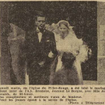 Brest Mariage Le Borgne Jeannot Guianvarch Jeanne Le Télégramme de Brest 1 Août 1955