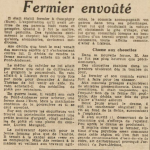 Campigny Eure Aze Le Télégramme de Brest et de l'Ouest 23 Février 1954