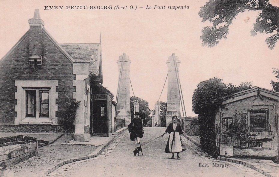 Evry Petit bourg pont suspendu