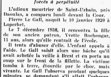 Loperhet Le Gall Pierre Le Finistère 6 Mai 1939