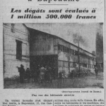 Bapeaume Violent incendie à la Minoterie Lemaitre Frères Le Journal de Rouen 3 juillet 1938