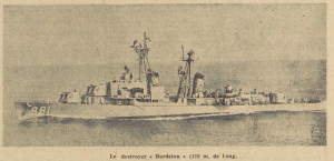Brest Le destroyer américain Bordelon Le Télégramme de Brest 23 juillet 1954