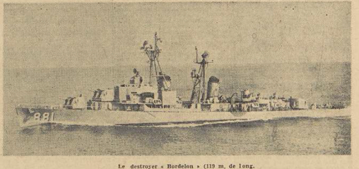 Brest Le destroyer américain Bordelon Le Télégramme de Brest 23 juillet 1954