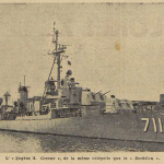 Brest Le destroyer américain l'Eugène A Greene Le Télégramme de Brest 23 juillet 1954