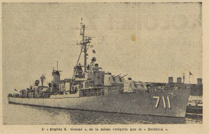 Brest Le destroyer américain l'Eugène A Greene Le Télégramme de Brest 23 juillet 1954