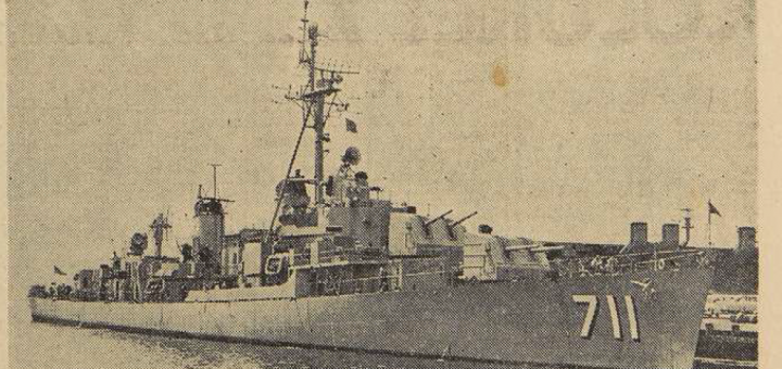 Brest Le destroyer américain l'Eugène A Greene Le Télégramme de Brest 23 juillet 1954