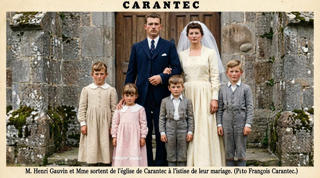 Carantec Mariage Gauvin Henri avec Guillard Christianne
