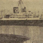 Cargo Paraguay-Star de la Blue-Star-Line à Brest Le Télégramme 1 Août 1955
