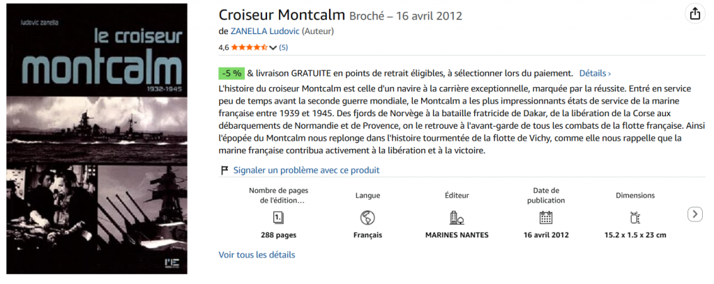 Croiseur Montcalm 1932 1945