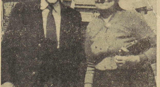 Gespunsart Mr Lambert doyen de la commune l'Ardennais 11 juillet 1955