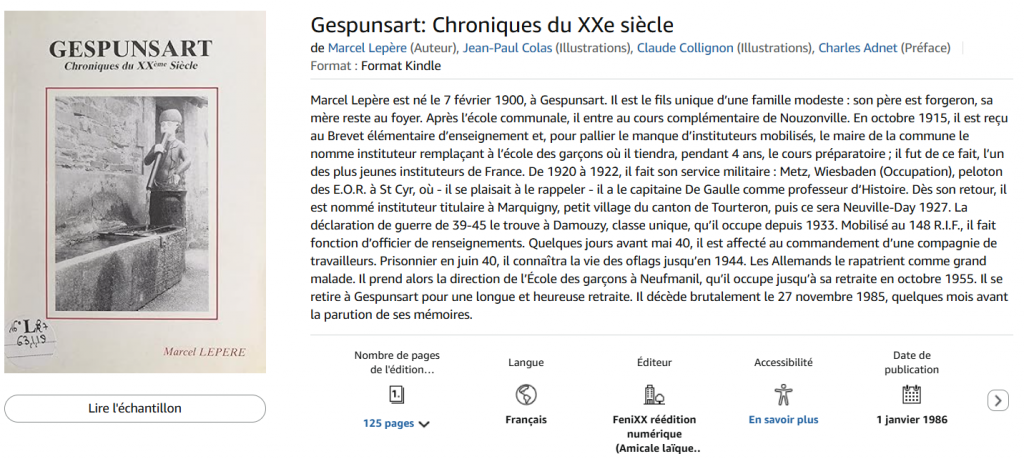 Gespunsart chroniques du XXe siècle