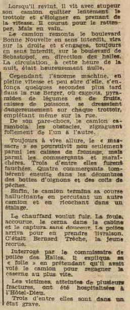 Grasse Trèche Bernard en garnison à Courbevoie Le Télégramme 25 Juillet 1955