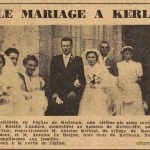 Kerlouan 3 soeurs Landure se marient le même jour avec 3 marins d'état Le Télégramme de Brest 27 Juillet 1955