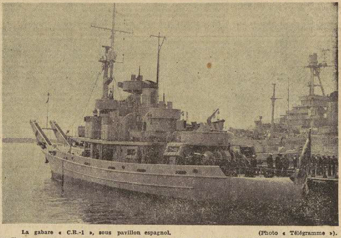 Lagabare C-R-1 Le Télégramme de Brest 30 Juillet 1955