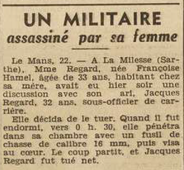 Milesse Hamel Françoise Regard Jacques Le Télégramme de Brest 23 Juillet 1955