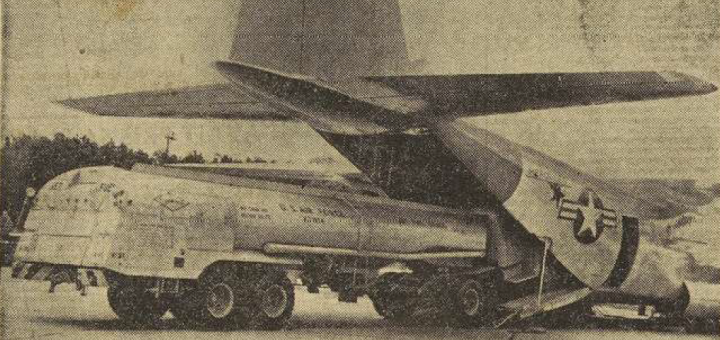 Nouveaux avions à turbines Locked de transport Le télégramme 25 Juillet 1955