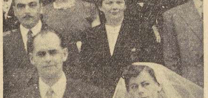 Plouescat Mariage Louis Autret et Abalnin Marie Le Télégramme de Brest 21 juillet 1954
